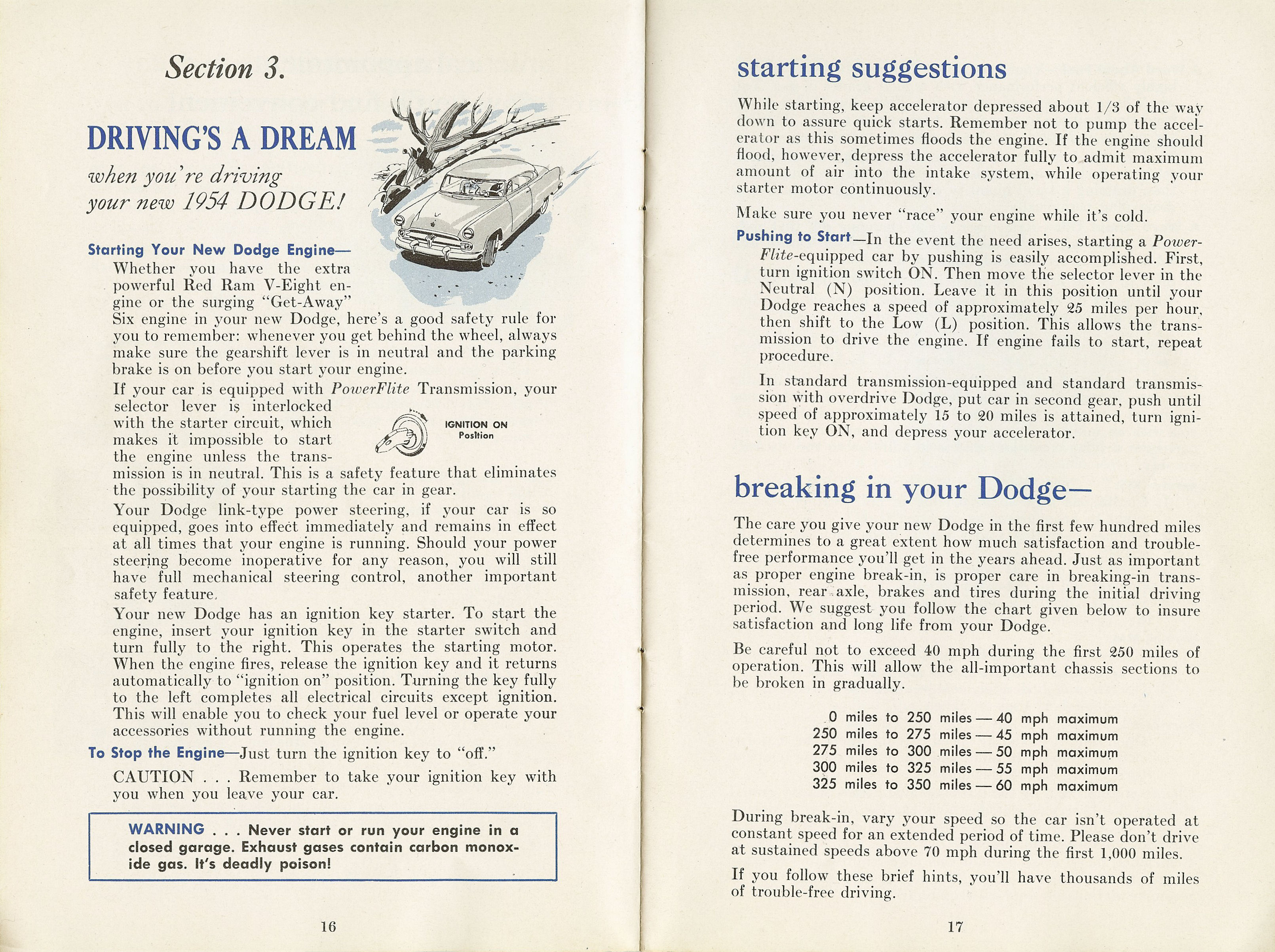 1954 Dodge Car Owners Manual Page 30